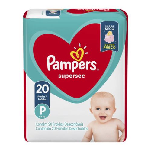 Kit 2 Fraldas Pampers Super Sec Com 20 Unidades P cada Kit 2 Fraldas Pampers Super Sec Com 20 Unidades P cada