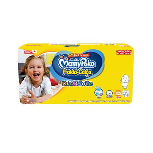 Kit 4 Fraldas Calça Mamypoko Dia e Noite XXG 36 Unidades cada Kit 4 Fraldas Calça Mamypoko Dia e Noite XXG 36 Unidades cada