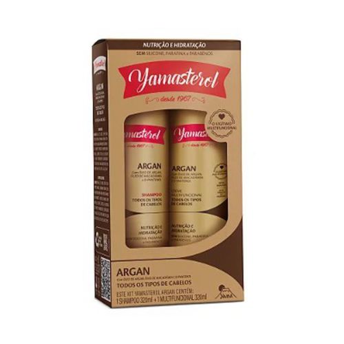 Kit Yamasterol Argan Shampoo e Multifuncional Yamasterol