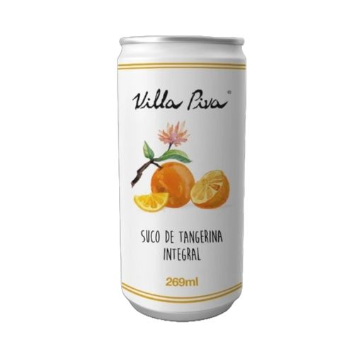 Suco de Tangerina Integral Sem Açúcar Lata Villa Piva 269ml Suco de Tangerina Integral Sem Açúcar Lata Villa Piva 269ml