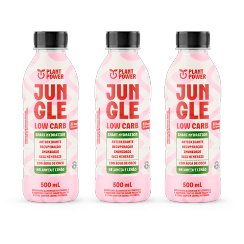 Kit 3X: Bebida Isotônica Low Carb Melancia e Limão Jungle 500ml Kit 3X: Bebida Isotônica Low Carb Melancia e Limão Jungle 500ml
