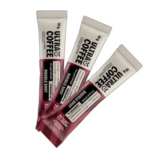 Kit 3X: Ultracoffee Double Shot Vegano Sachê 10g Kit 3X: Ultracoffee Double Shot Vegano Sachê 10g