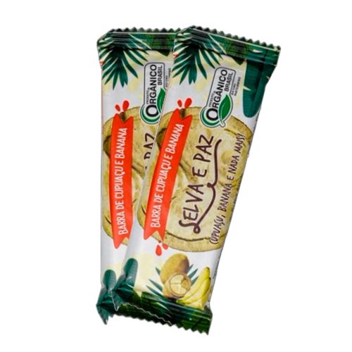 Kit 2X: Barra de Frutas Amêndoa de Cupuaçu e Banana Orgânica Selva e Paz 30g