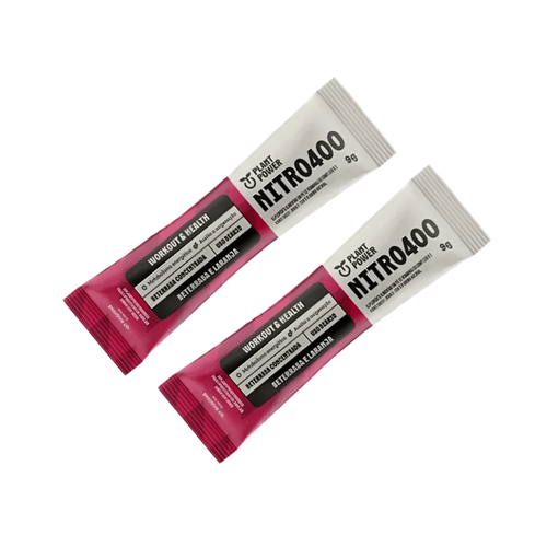 Kit 2X: Nitrato Nitro400 Beterraba e Laranja Sachê Plant Power 9g