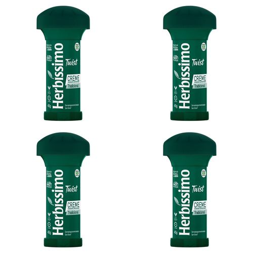 Kit c/4 Unidades de Desodorante Creme Twist Herbissimo 45g