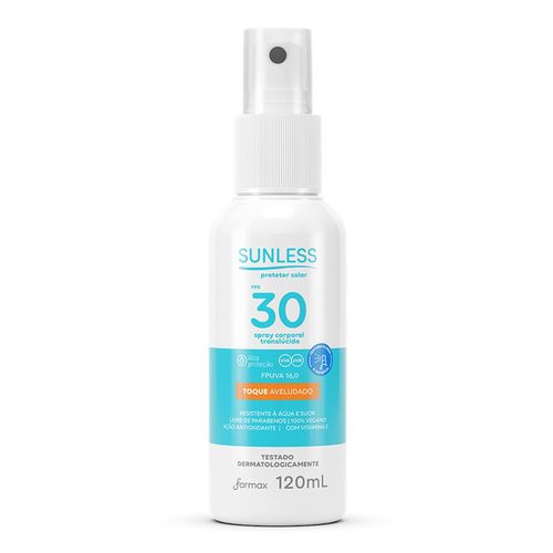 848727---Protetor-Solar-Sunless-FPS30-Translucido-Aveludado-Spray-120ml-1 848727---Protetor-Solar-Sunless-FPS30-Translucido-Aveludado-Spray-120ml-1