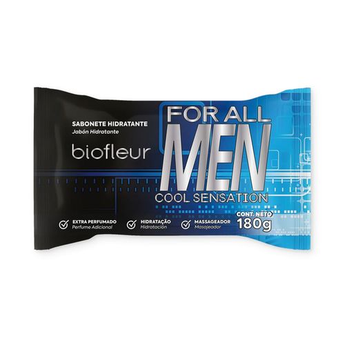 Kit c/4 Biofleur Sabonete 180g Masculino Kit c/4 Biofleur Sabonete 180g Masculino