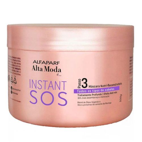 Creme Para Tratamento Alta Moda Sos Instant 300g Nutri-Resconstrução Creme Para Tratamento Alta Moda Sos Instant 300g Nutri-Resconstrução