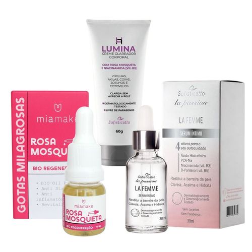 Sérum Hidratante Flacidez Vaginal + Produtos Clarear Virilha