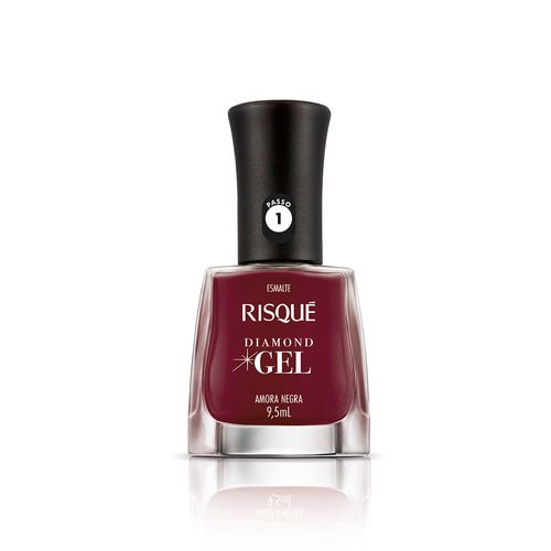 Esmalte Risque Diamond Gel Amora Negra 9,5ml