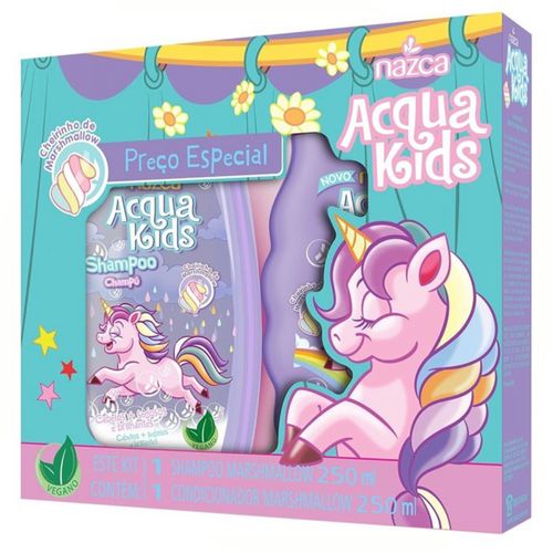 Shampoo + Condicionador Acqua Kids 250ml Marshmallow
