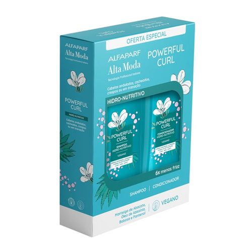 Shampoo + Condicionador Alta Moda 300ml + 300ml Powerful Curl Shampoo + Condicionador Alta Moda 300ml + 300ml Powerful Curl