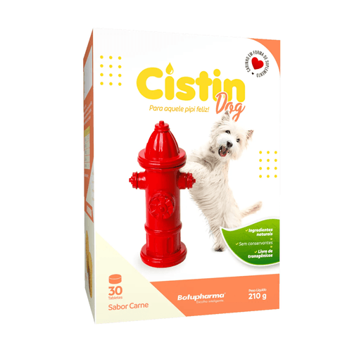 CISTIN DOG 210G COM 30 TABlETES SABOR CARNE PARA CÃES