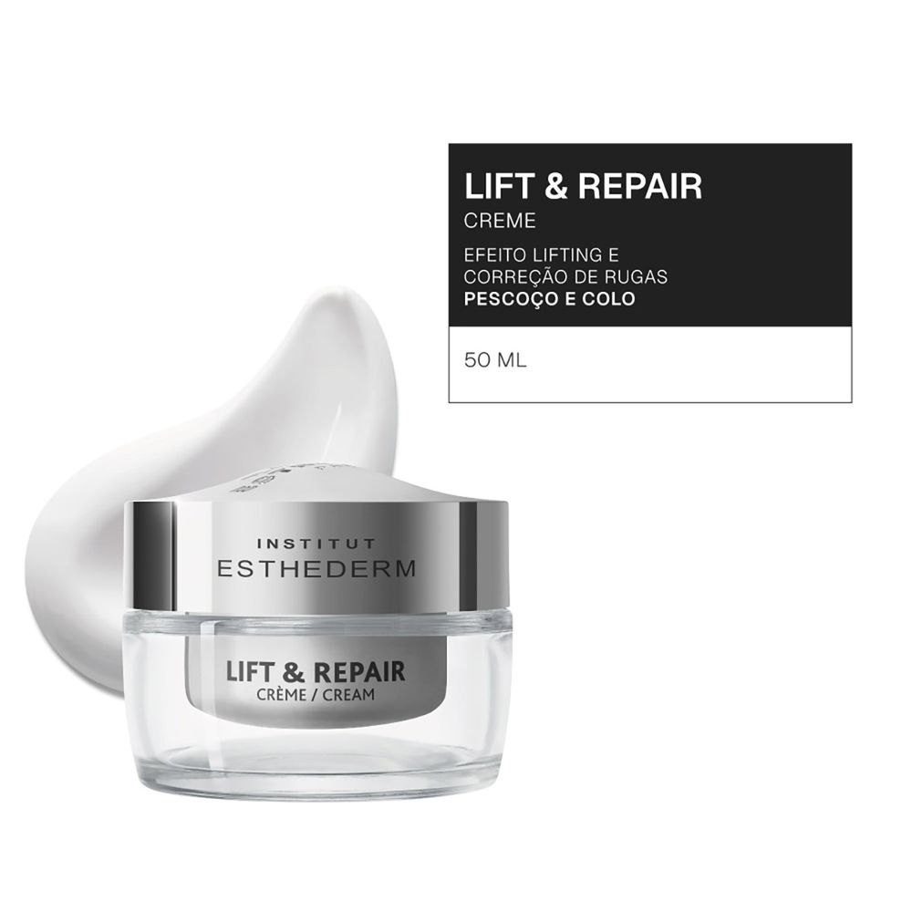 フェイスクリーム Institut Esthederm Lift & Repair 50ml Creme Anti-Idade para Pescoço e Colo Esthederm Lift & Repair 50ml