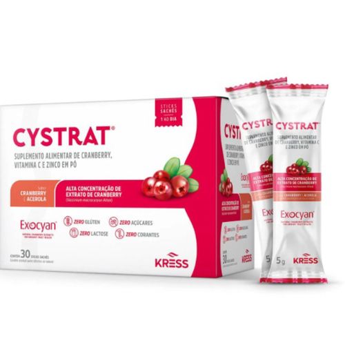 Cystrat Suplemento Alimentar de Cranberry Kress 30sachês Cystrat Suplemento Alimentar de Cranberry Kress 30sachês