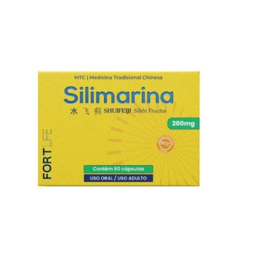 Suplemento Alimentar Silimarina 200mg Fortlife 30cps
