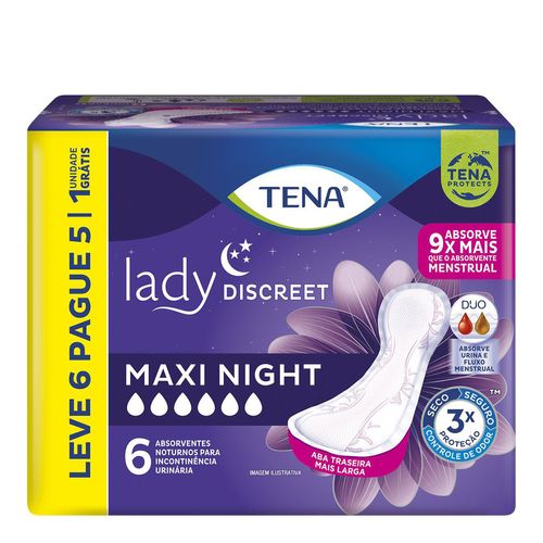 679194---Absorvente-para-Incontinencia-Urinaria-Tena-Lady-Discreet-Maxi-Night-6-Unidades-1 679194---Absorvente-para-Incontinencia-Urinaria-Tena-Lady-Discreet-Maxi-Night-6-Unidades-1