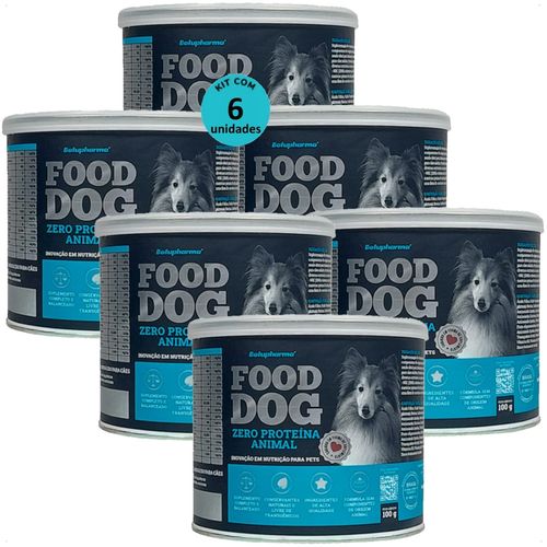 FOOD DOG ZERO PROTEÍNA ANIMAL 100G NUTRIÇÃO PARA CÃES ADULTOS KIT COM 6