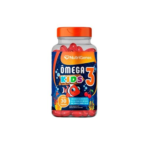 Ômega 3 Kids - 30 Caps. Mastigáveis - Nutrigenes Sem Sabor