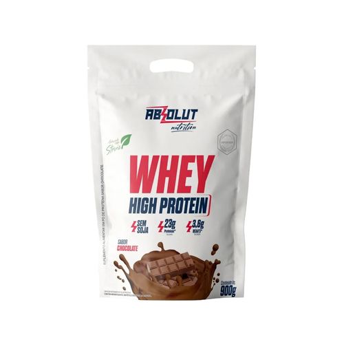 Whey High Protein Chocolate Refil 900g - Absolut Nutrition Whey High Protein Chocolate Refil 900g - Absolut Nutrition