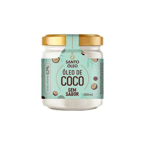 Óleo de Coco Sem Sabor 200ml - Santo Oleo