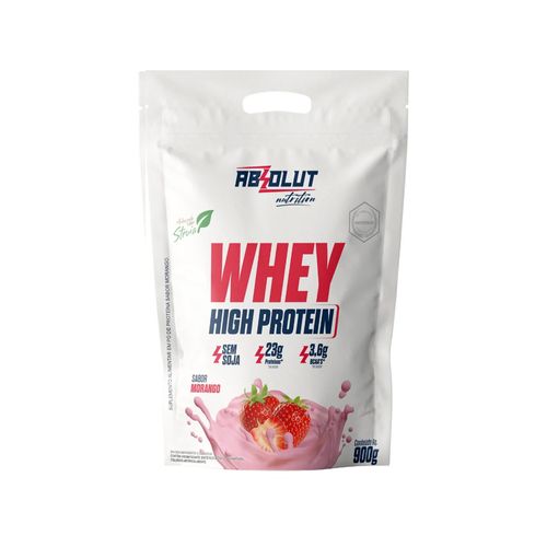 Whey High Protein Morango  900g – Absolut Nutrition