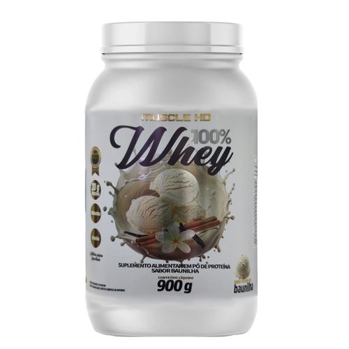 Whey 100% Power Baunilha 900g - Muscle Hd