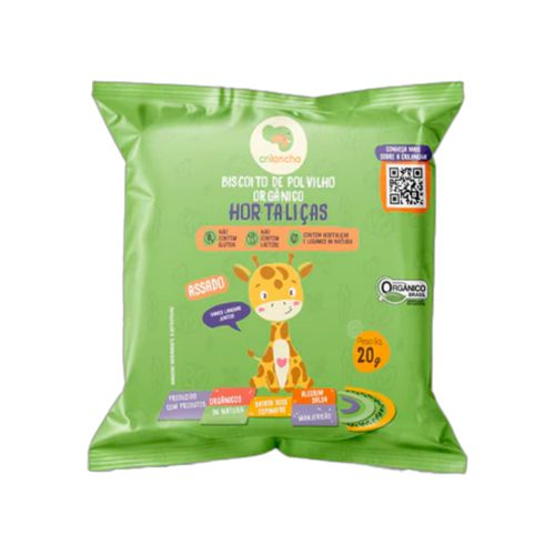 Biscoito de Polvilho Hortaliças Vegano Orgânico Crilancha 20g