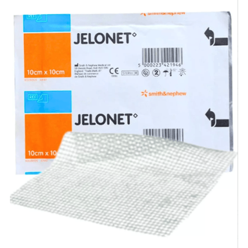 Curativo Jelonet de Tela de Algodão Parafinada 10x10cm Smith&Nephew