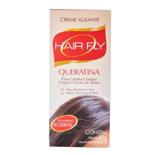Creme Alisante Hair Fly 80g Queratina