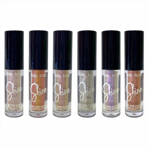 Ruby Rose Delineador Com Glitter Shine HB8416 copper spark Ruby Rose Delineador Com Glitter Shine HB8416 copper spark