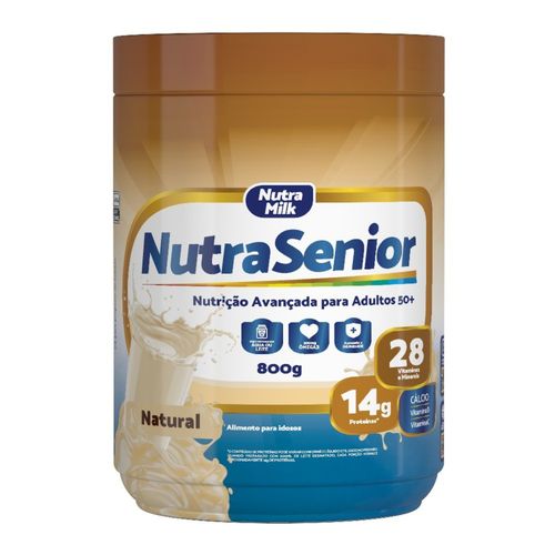 Nutrasenior50+ 800g Complem Alimentar 28vitaminas E Minerais Sabor Natural Natural