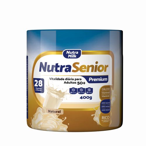 NUTRA SENIOR PREMIUM 400G - SEM SABOR - SEM LACTOSE NUTRA SENIOR PREMIUM 400G - SABOR NATURAL - SEM LACTOSE