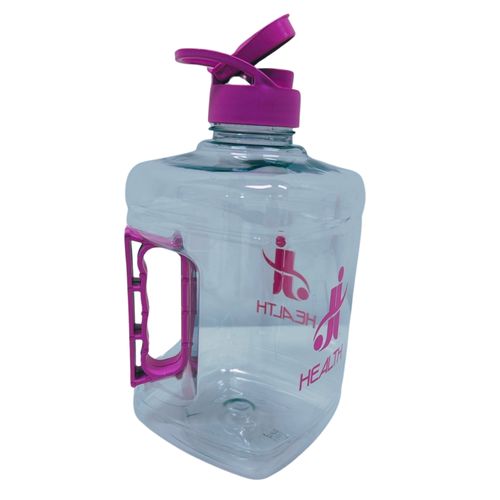 Galão Academia Transparente 2 litros com Alça J I Health Rosa Rosa Galão Academia Transparente 2 litros com Alça J I Health Rosa Rosa