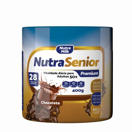 NUTRA SENIOR PREMIUM 400G - CHOCOLATE - SEM LACTOSE NUTRA SENIOR PREMIUM 400G - CHOCOLATE - SEM LACTOSE