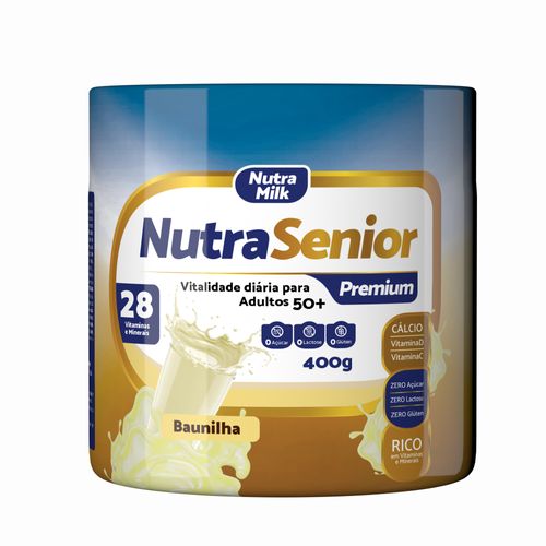 NUTRA SENIOR PREMIUM 400G - BAUNILHA - SEM LACTOSE