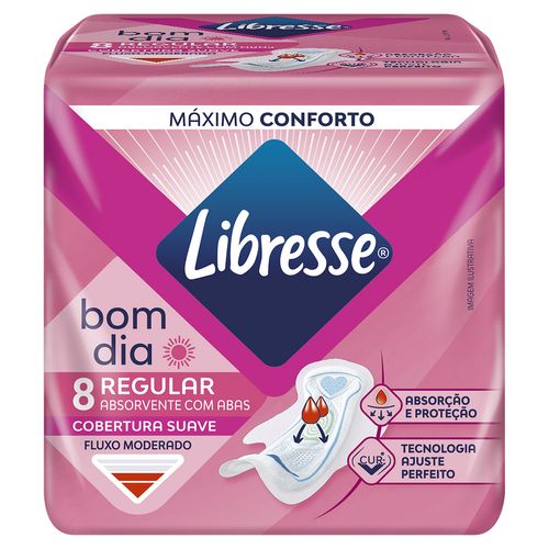 905690---Absorvente-Libresse-Bom-Dia-Regular-com-Abas-Suave-8-Unidades-1