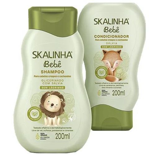 Shampoo + Condicionador Infantil Skalinha 200ml Salvia