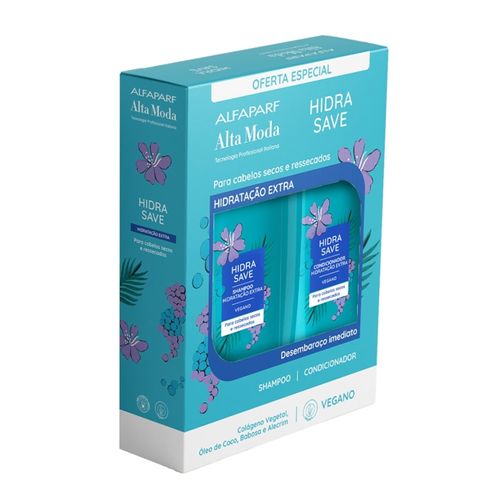 Shampoo + Condicionador Alta Moda 300ml+300ml Hidra Save