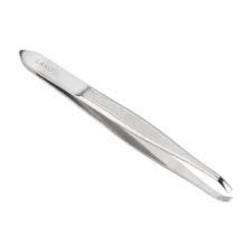 Pinça com Ponta Reta em Aço Inox Lanossi