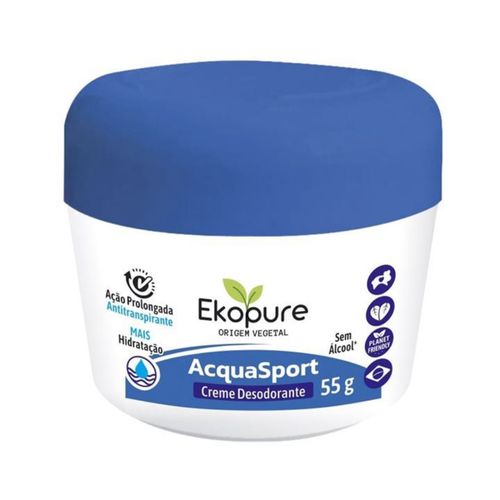 Desodorante Creme Ekopure 55g Acquasport Desodorante Creme Ekopure 55g Acquasport
