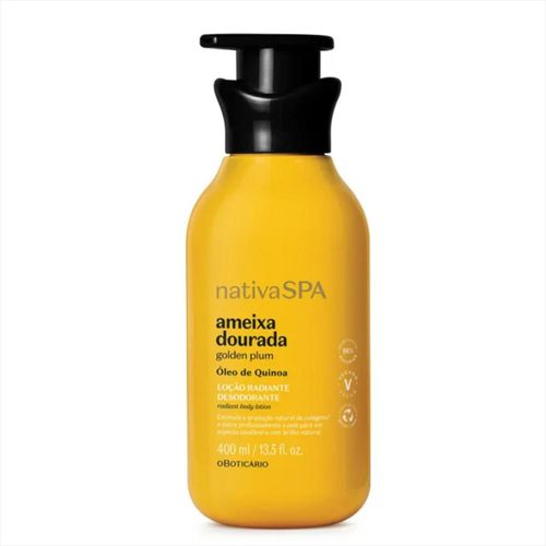 52004 O Boticário Nativa Spa Loção Hidr. Ameixa Dourada 400ml 52004 O Boticário Nativa Spa Loção Hidr. Ameixa Dourada 400ml