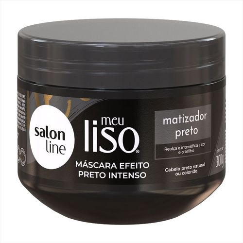Salon Line Máscara Matificante Meu Liso Preto 300gr Salon Line Máscara Matificante Meu Liso Preto 300gr