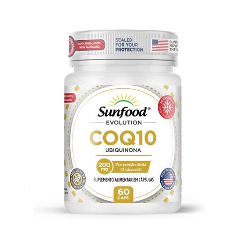 COENZIMA Q10 UBIQUINONA 200MG 60 CAPS SUNFOOD EVOLUTION