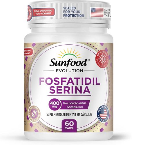 FOSFATIDILSERINA 400MG 60 CAPS SUNFOOD EVOLUTION FOSFATIDILSERINA 400MG 60 CAPS SUNFOOD EVOLUTION