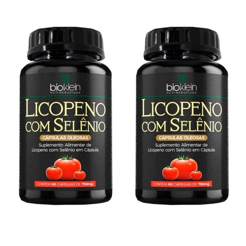 KIT 2 LICOPENO COM SELENIO 780mg 60 CAPSULAS BIOKLEIN