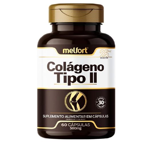 KIT 3 COLAGENO TIPO II 60 CAPS 500MG MELFORT KIT 3 COLAGENO TIPO II 60 CAPS 500MG MELFORT