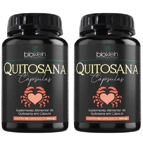 KIT 2 QUITOSANA 660mg 60 CAPSULAS BIOKLEIN KIT 2 QUITOSANA 660mg 60 CAPSULAS BIOKLEIN