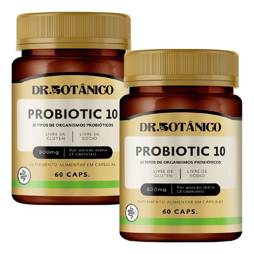 KIT 2 PROBIOTIC 10 800MG 60CAPS DR. BOTANICO