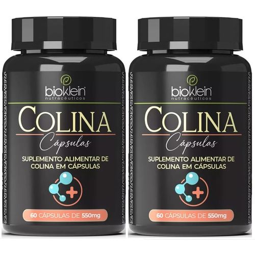 KIT 2 COLINA (Vitamina B8) 550mg 60 Caps Bioklein